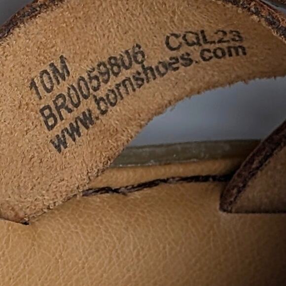 Børn Isabella Slip On Slide Sandal Women's Leather Brown/Tan Size US10M EU40.5 - Picture 3 of 10